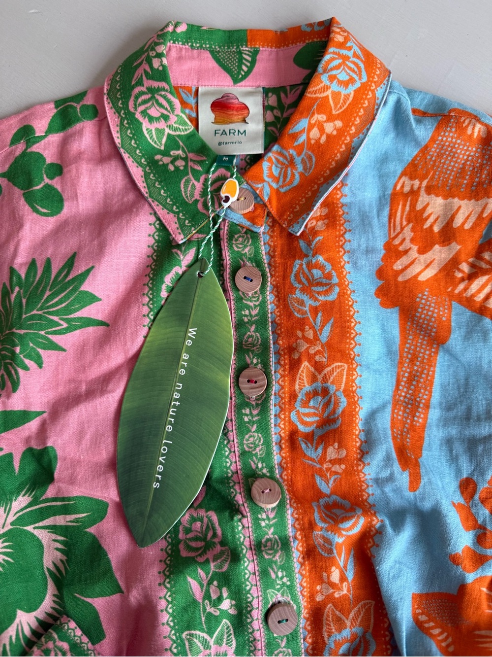 NEW FARM Rio Lace Garden Mix Scarves Romper SIZE medium - Picture 8 of 13